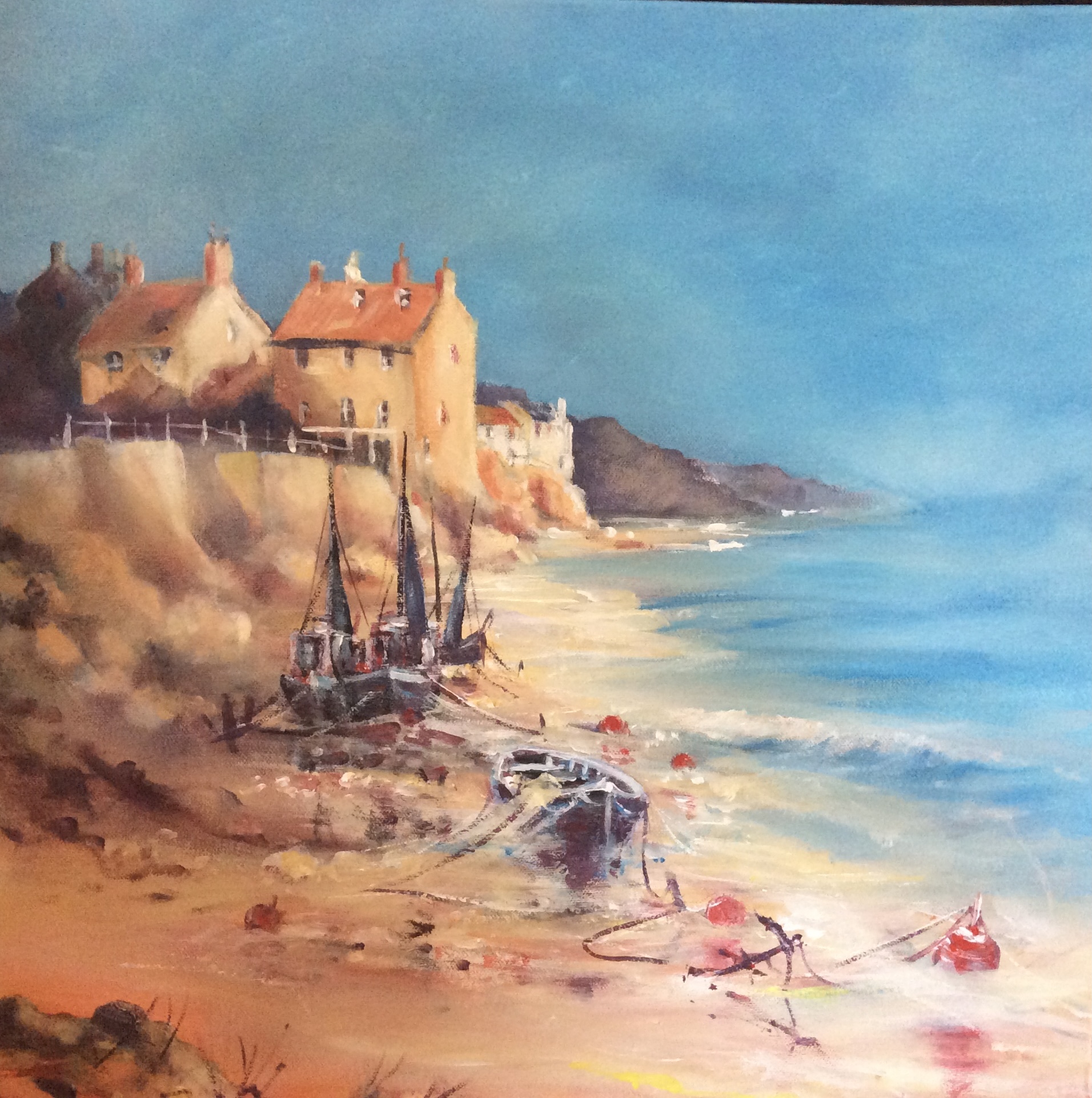 A quiet day at Robin hoods bay